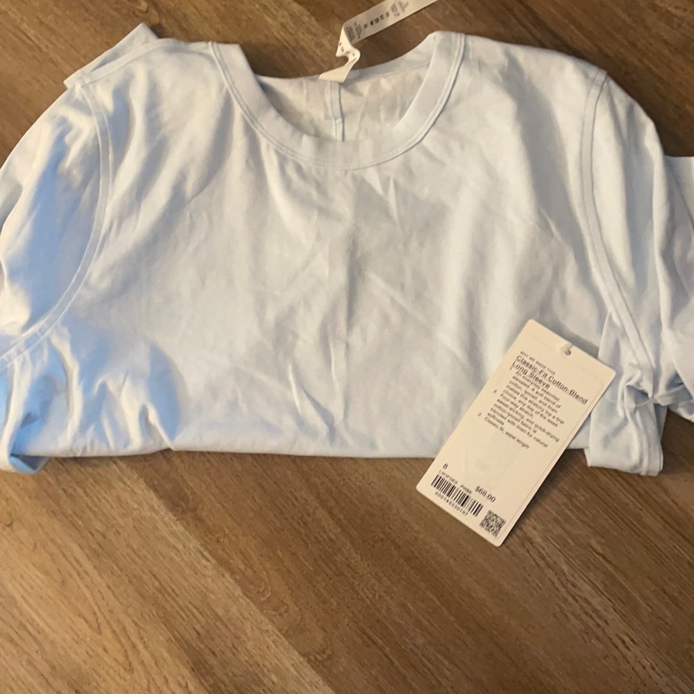 classic fit cotton blend long sleeve